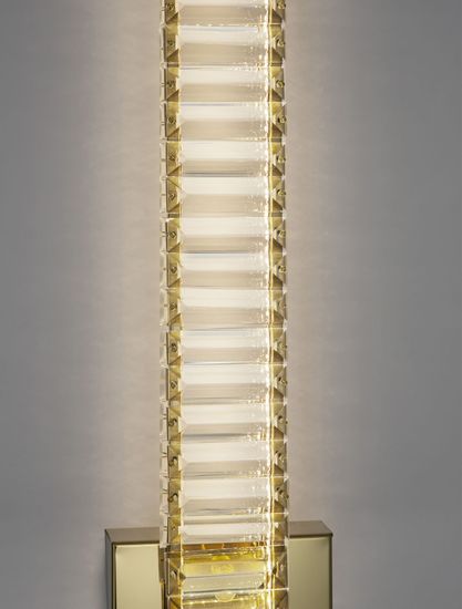 Nova Luce AURELIA LED Wandleuchte Gold 19W Neutralweiss 14x14x60cm 9333065