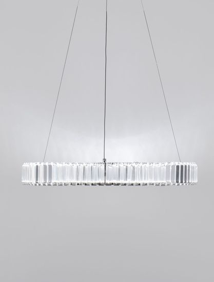 Nova Luce AURELIA LED Pendelleuchte Chrom 41W Neutralweiss 150x60cm dimmbar 9333066