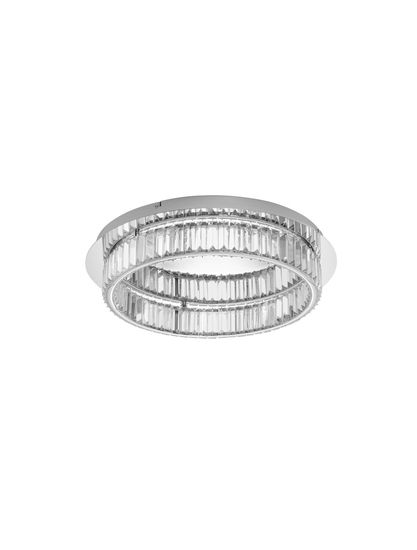 Nova Luce AURELIA LED Deckenleuchte Chrom 41W Neutralweiss 12x60cm dimmbar 9333072