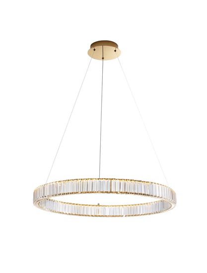 Nova Luce AURELIA LED Pendelleuchte Gold 47W Neutralweiss 150x80cm dimmbar 9333076
