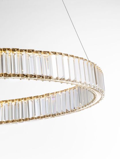 Nova Luce AURELIA LED Pendelleuchte Gold 47W Neutralweiss 150x80cm dimmbar 9333076