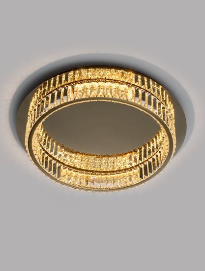 Nova Luce AURELIA LED Deckenleuchte Gold 29W Neutralweiss 12x50cm dimmbar 9333079