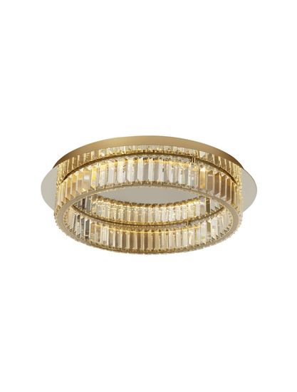 Nova Luce AURELIA LED Deckenleuchte Gold 41W Neutralweiss 12x60cm dimmbar 9333080