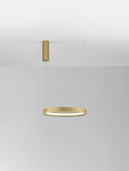 Nova Luce PERRINE LED Pendelleuchte Gold 22W Warmweiss 150x40cm dimmbar 9345615