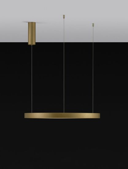 Nova Luce PERRINE LED Pendelleuchte Gold 40W Warmweiss 150x60cm dimmbar 9345619