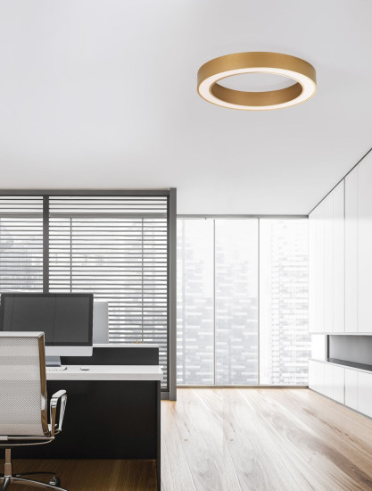 Nova Luce MORBIDO LED Deckenleuchte Messing 48W Steuerbare Lichtfarbe 8x60cm dimmbar 9345634