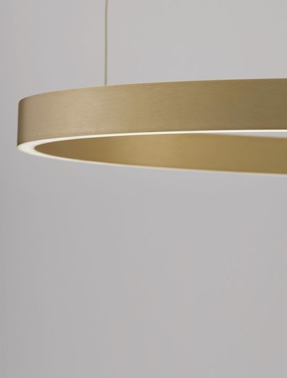 Nova Luce ELOWEN LED Pendelleuchte Gold 77W Warmweiss 150x80cm dimmbar 9345665
