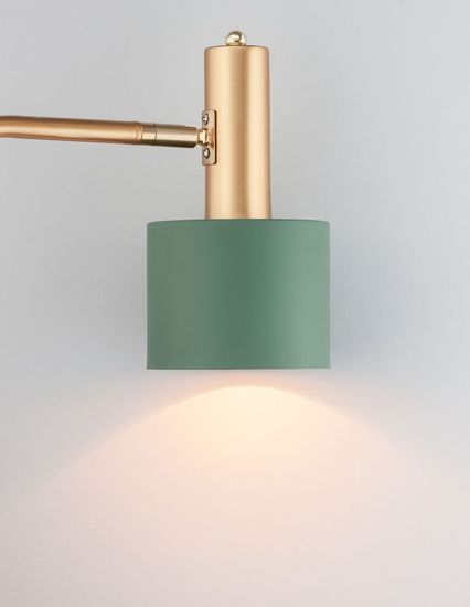 Nova Luce PAZ Stehlampe E27 Gold Mint 165x12,5cm 9426654