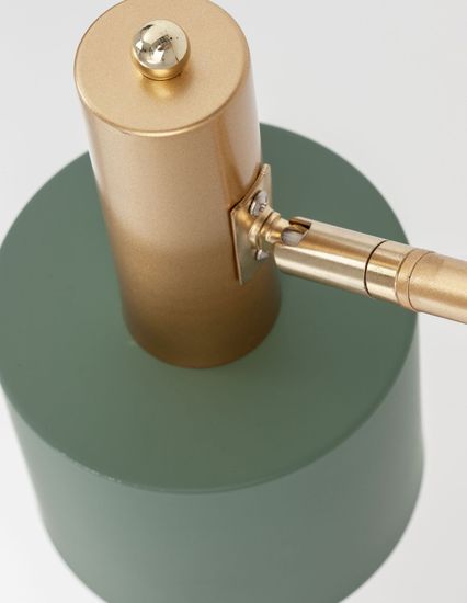 Nova Luce PAZ Stehlampe E27 Gold Mint 165x12,5cm 9426654