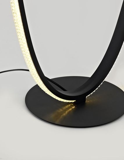 Nova Luce NAGER LED Stehlampe Schwarz 35W Warmweiss 41x25x125cm 9481096