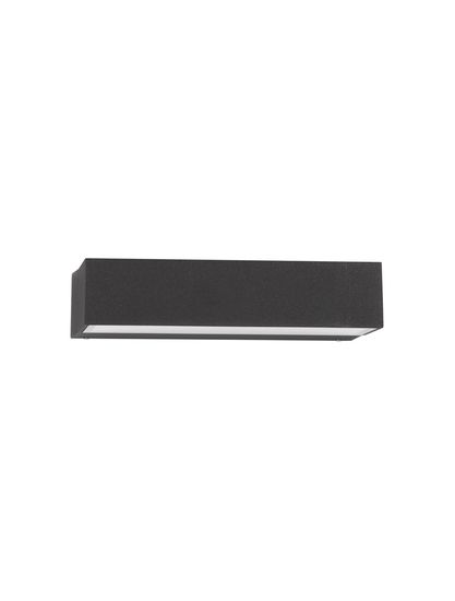 Nova Luce ZIRI LED Wandleuchte Anthrazit 10W IP65 Warmweiss 18x11,6x4cm 9492570