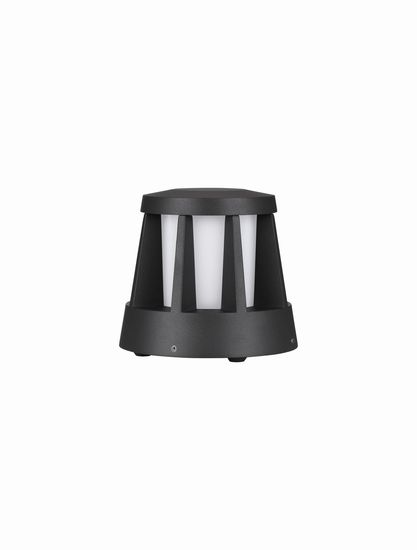 Nova Luce STARK LED Sockelleuchte Anthrazit 8,2W IP65 Warmweiss 16x16x14,6cm 9492660
