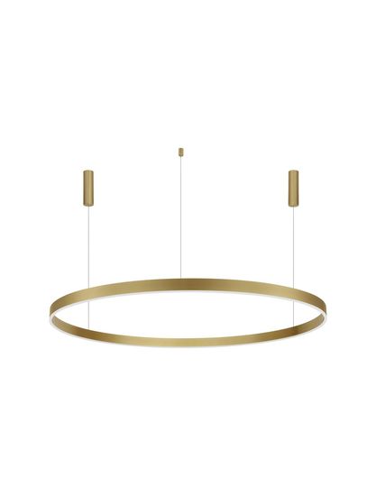 Nova Luce MOTIF LED Pendelleuchte Messing 80W Warmweiss 250x150cm dimmbar 9530205