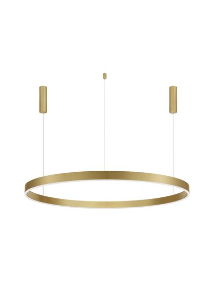 Nova Luce MOTIF LED Pendelleuchte Messing 72W Steuerbare Lichtfarbe 250x120cm dimmbar 9530220