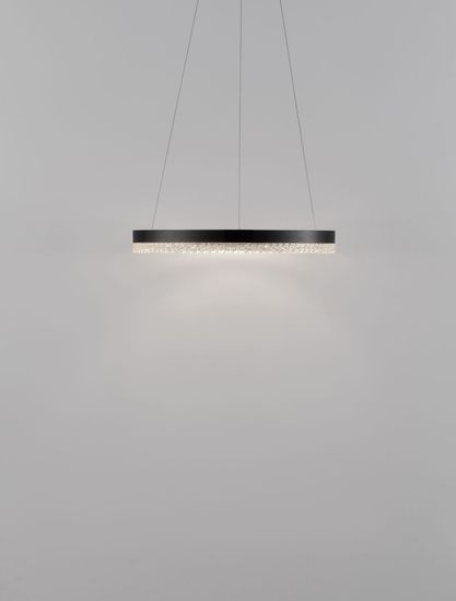 Nova Luce ADRIA LED Pendelleuchte Schwarz 23W Warmweiss 150x40cm dimmbar 9530225