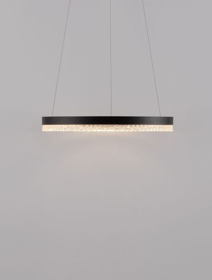 Nova Luce ADRIA LED Pendelleuchte Schwarz 23W Warmweiss 150x40cm dimmbar 9530225