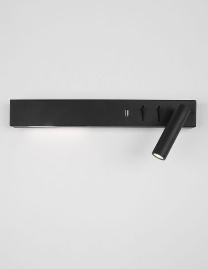 Nova Luce VIDA LED Wandleuchte Schwarz 8W Warmweiss 35x10x8cm 9533521