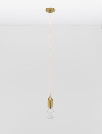 Nova Luce VEDA Pendelleuchte G9 Messing 120x9,5cm dimmbar 9536412