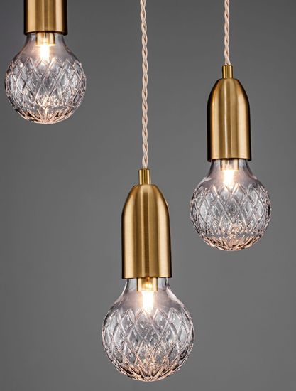 Nova Luce VEDA Pendelleuchte G9 3-fach Messing 150x30cm dimmbar 9536413