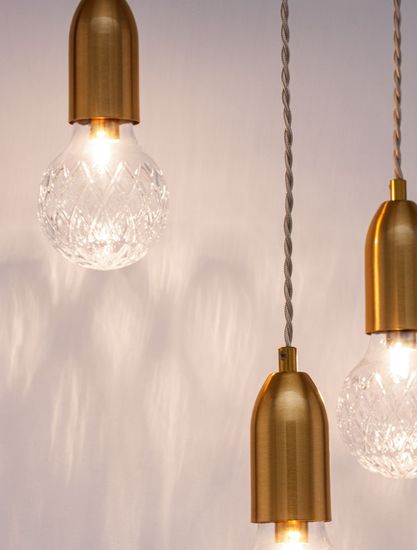 Nova Luce VEDA Pendelleuchte G9 3-fach Messing 150x30cm dimmbar 9536413