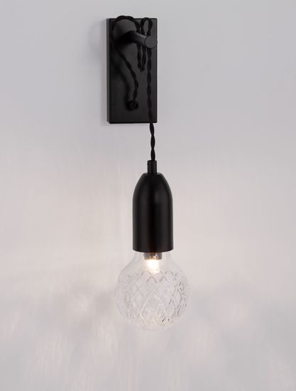 Nova Luce VEDA Wandleuchte G9 Schwarz 9,5x20x39cm dimmbar 9536416