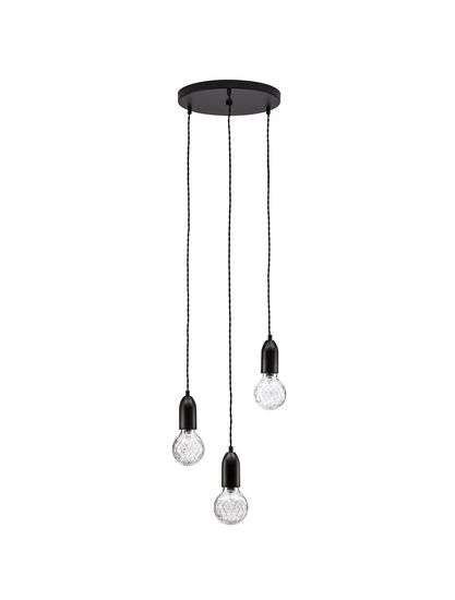 Nova Luce VEDA Pendelleuchte G9 3-fach Schwarz 150x30cm dimmbar 9536418