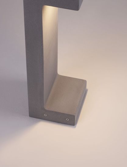 Nova Luce ARAN LED Wegeleuchte Grau 8W IP65 Warmweiss 16x15x50cm 9540213