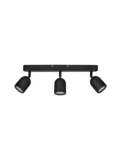 Nova Luce ORSON Deckenleuchte GU10 3-fach Schwarz 48x8x9,7cm dimmbar 9555817