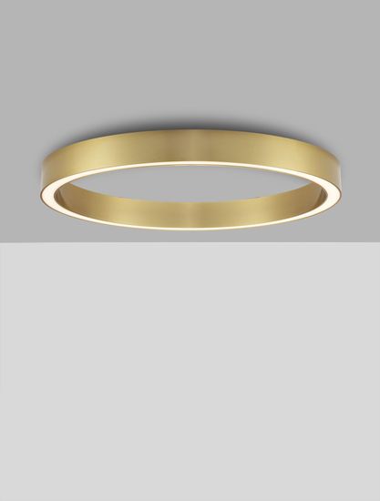 Nova Luce STING LED Deckenleuchte Bronze 50W Warmweiss 80x4x7,8cm dimmbar 9558650