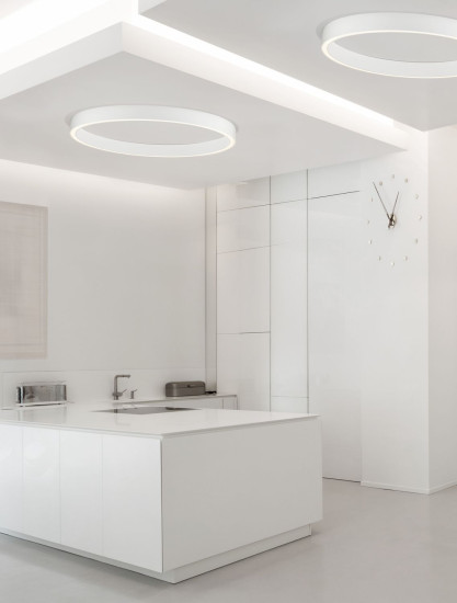 Nova Luce STING LED Deckenleuchte Weiß 60W Warmweiss 100x4x7,8cm dimmbar 9558660