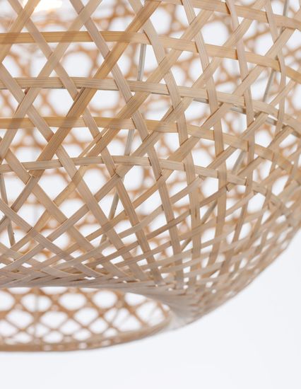 Nova Luce MELODY Pendelleuchte E27 Beige 250x40cm dimmbar 9581501