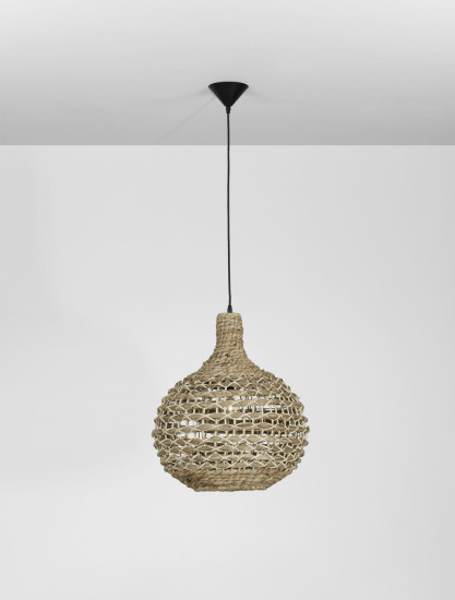 Nova Luce GRIFFIN Pendelleuchte E27 Braun 205x46cm dimmbar 9586508