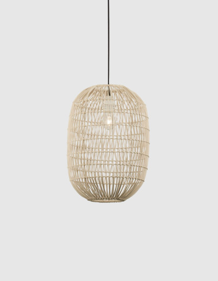 Nova Luce MELODY Pendelleuchte E27 Beige 250x30cm dimmbar 9586766