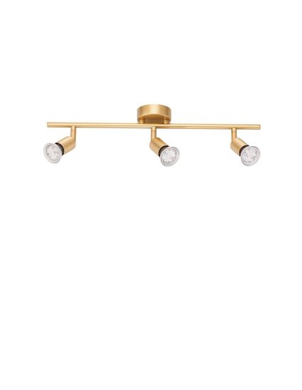Nova Luce LUP Deckenleuchte GU10 3-fach Gold 49x8x10,9cm dimmbar 960003