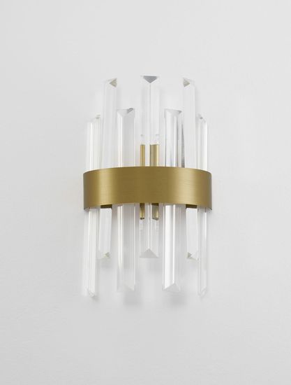 Nova Luce CROWN Wandleuchte G9 Satin 18x9x30cm dimmbar 9695220