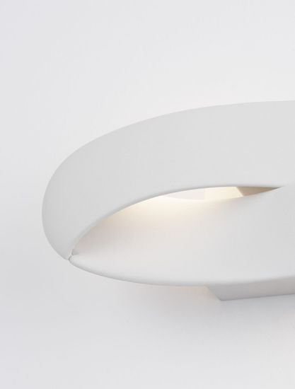 Nova Luce INFINITY LED Wandleuchte Weiß 6W Warmweiss 28,2x9x11cm 9695229