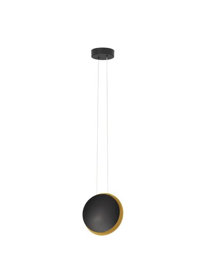 Nova Luce SHELL LED Pendelleuchte Schwarz 7W Warmweiss 120x20cm 9695248