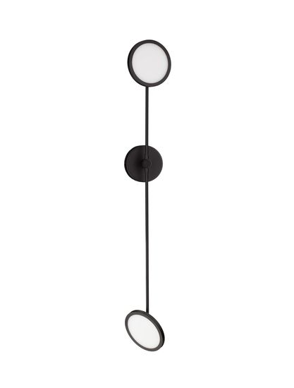 Nova Luce SCOPE LED Wandleuchte Schwarz 18,8W Warmweiss 100x10x120cm dimmbar 9695250