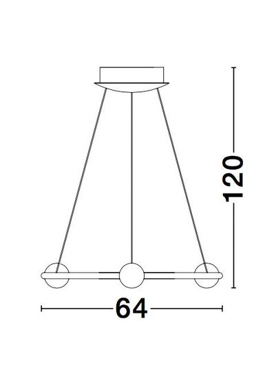 Nova Luce CELIA LED Pendelleuchte Satin 37W Warmweiss 120x64cm dimmbar 9820600