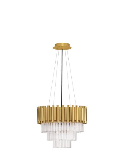 Nova Luce MAGNOLIA Pendelleuchte E14 5-fach Gold 120x39cm dimmbar 9824080