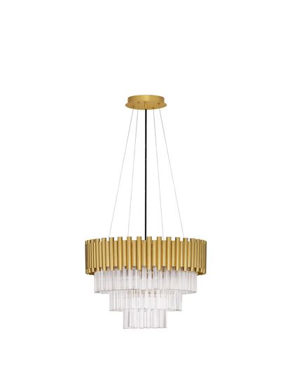 Nova Luce MAGNOLIA Pendelleuchte E14 6-fach Gold 120x50cm dimmbar 9824081