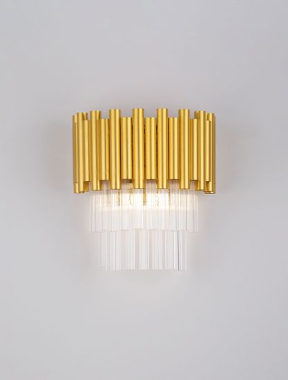 Nova Luce MAGNOLIA Wandleuchte E14 2-fach Gold 24x16,3x26,5cm dimmbar 9824082