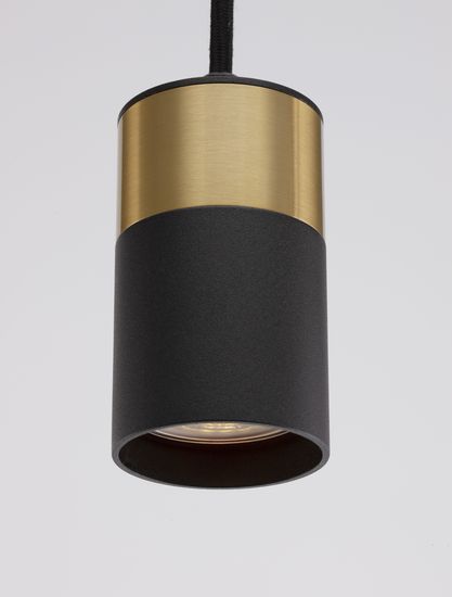 Nova Luce PONGO Pendelleuchte GU10 Schwarz 160x5,6cm dimmbar 9911524