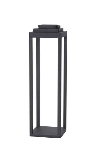Nova Luce FIGI LED Dekorative Stehleuchte Anthrazit 2W IP65 Warmweiss 14,5x14,5x50cm dimmbar 9923500
