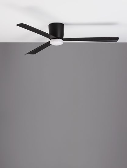 Nova Luce DELL Ventilator Schwarz 18,2x121,9cm dimmbar 9952330