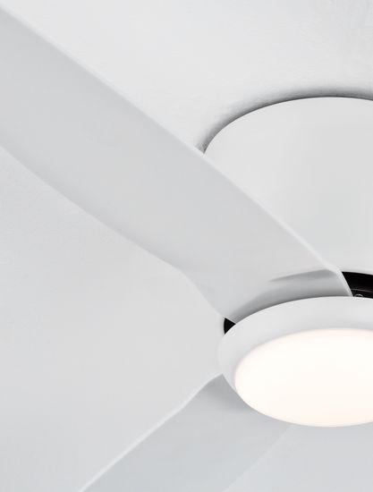 Nova Luce VOLGA LED Ventilator Weiß 18W Warmweiss 21,5x99,5cm 9952361