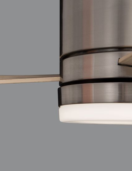 Nova Luce SATIN LED Ventilator Nickel 18W Warmweiss 25x132cm 9953016