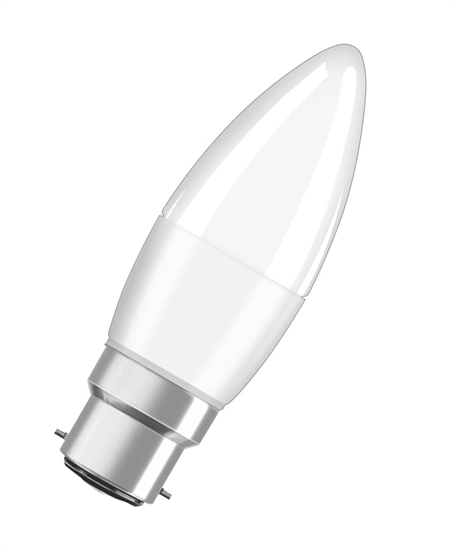 3er Pack Osram LED Kerze BASE Classic B FR 5W warmweiss B22d 4052899961517 wie 40W