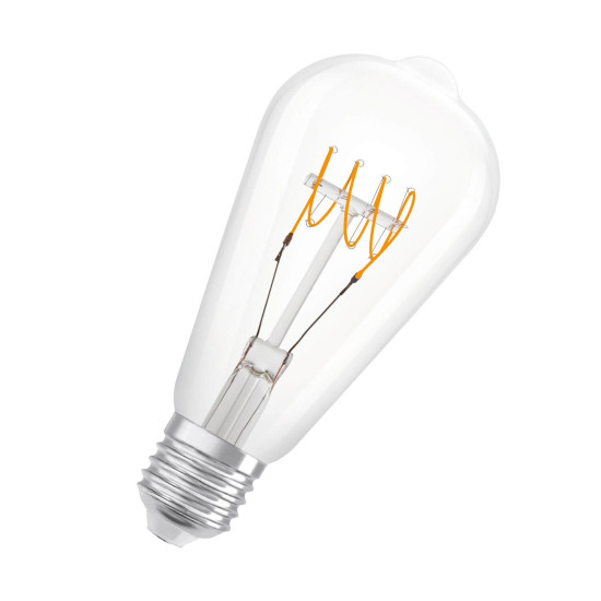OSRAM Vintage 1906 LED CLASSIC SLIM Filament 4.8W 827 klar E27 Lampe 470lm 2700K warmweiss wie 40W dimmbar 4099854075667
