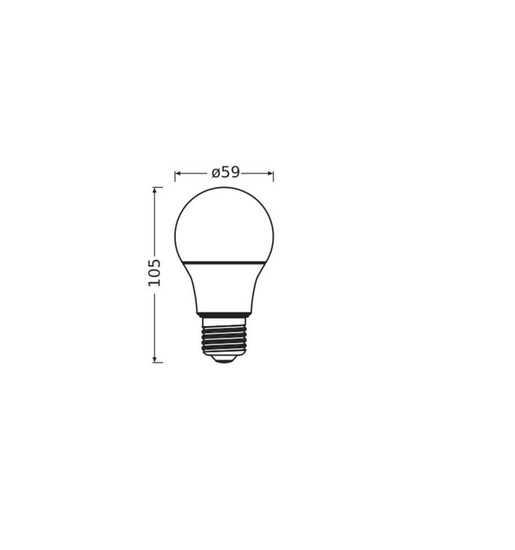3er-Pack OSRAM LED Lampe E27 Classic matt A60 8W 806lm Warmweiss 2700K wie 60W 4099854533815